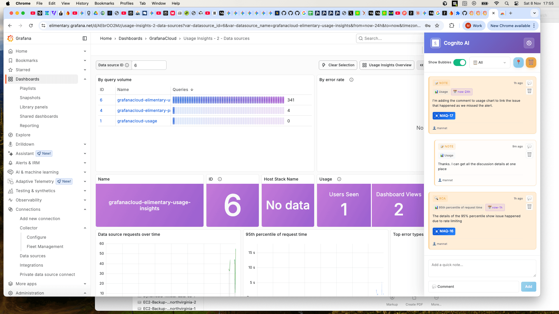 Cognito AI Sidebar Screenshot